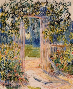  claude art - La porte du jardin Claude Monet